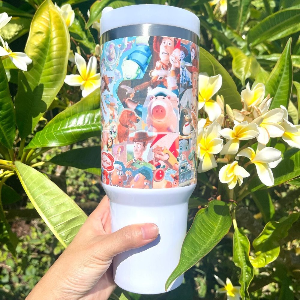 Walt Disney Toy Story Woody Buzz Brand new 40 oz double wall stainless tumbler f - Picture 2 of 8